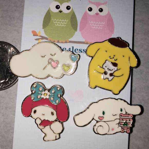 Cute4less2012 Jewelry - 4 Piece Cloud Puppy Bunny Pin Brooch Set